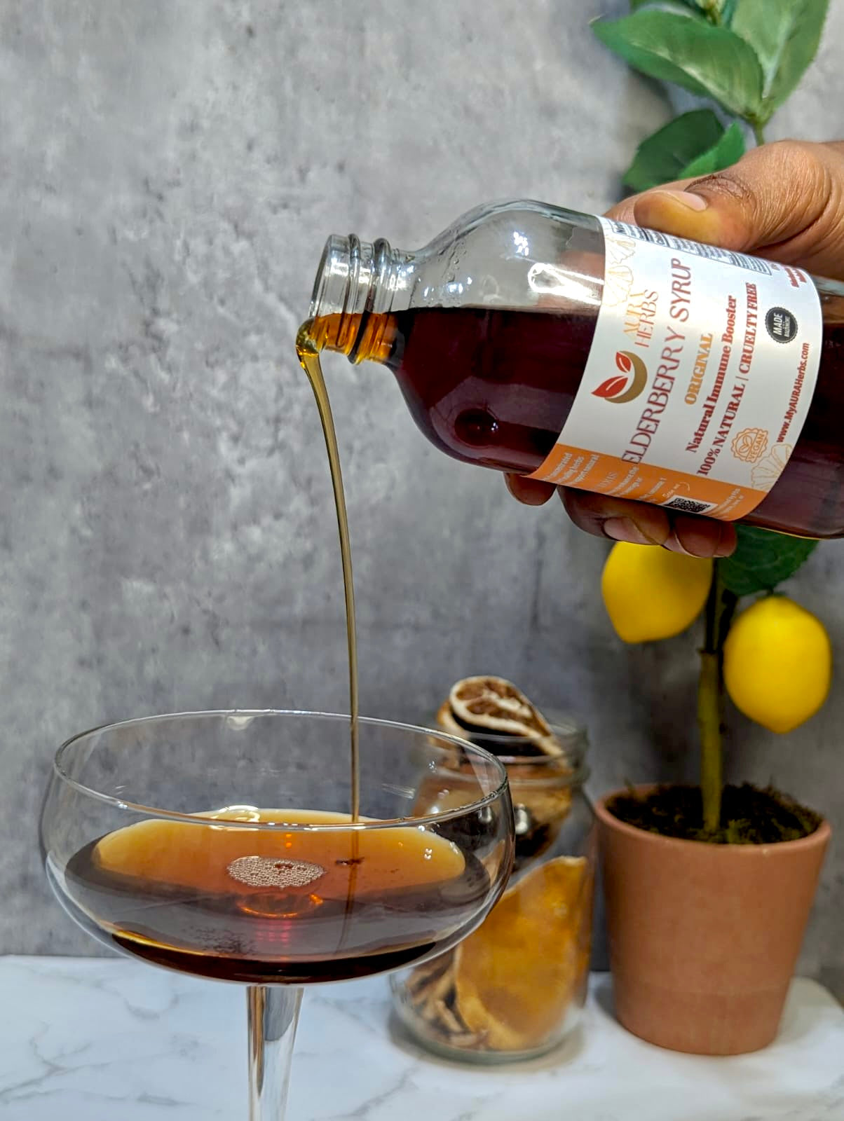 Vegan Elderberry Syrup