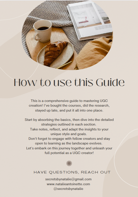 UGC Starter Guide